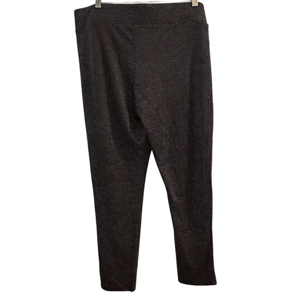 LOFT Women's XL Black and White Polka Dot Jegging Pants Stretchy Pull On - Picture 7 of 8